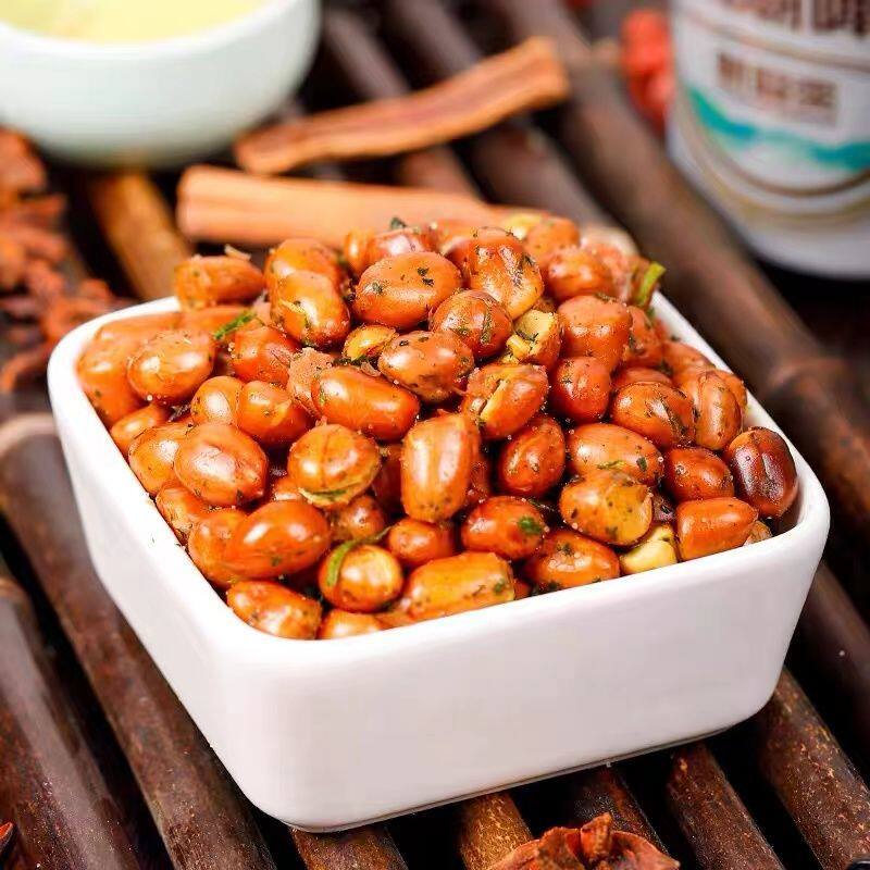 香菜花生米新货袋装500g油炸下酒菜五香辣味炒货酒友花生零食小吃