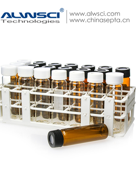 ALWSCI进样瓶架 孔架  白色PP 聚丙烯 21孔7*3  用于40ML 进样瓶