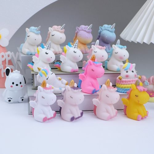 萌宠独角兽宝贝生日蛋糕装饰摆件