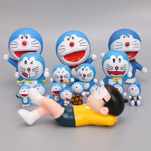 烘焙机器猫儿童装扮插牌公仔