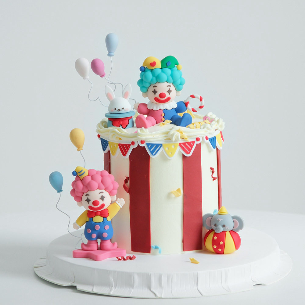 马戏团小丑蛋糕装饰摆件卡通小丑公仔儿童生日派对烘焙插件配件,节庆用品/礼品,节日装扮用品,淘宝优惠券,粉丝福利购,淘宝优惠卷