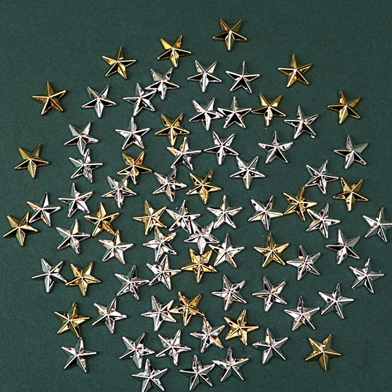 50枚金色星星铁丝插件生日蛋糕