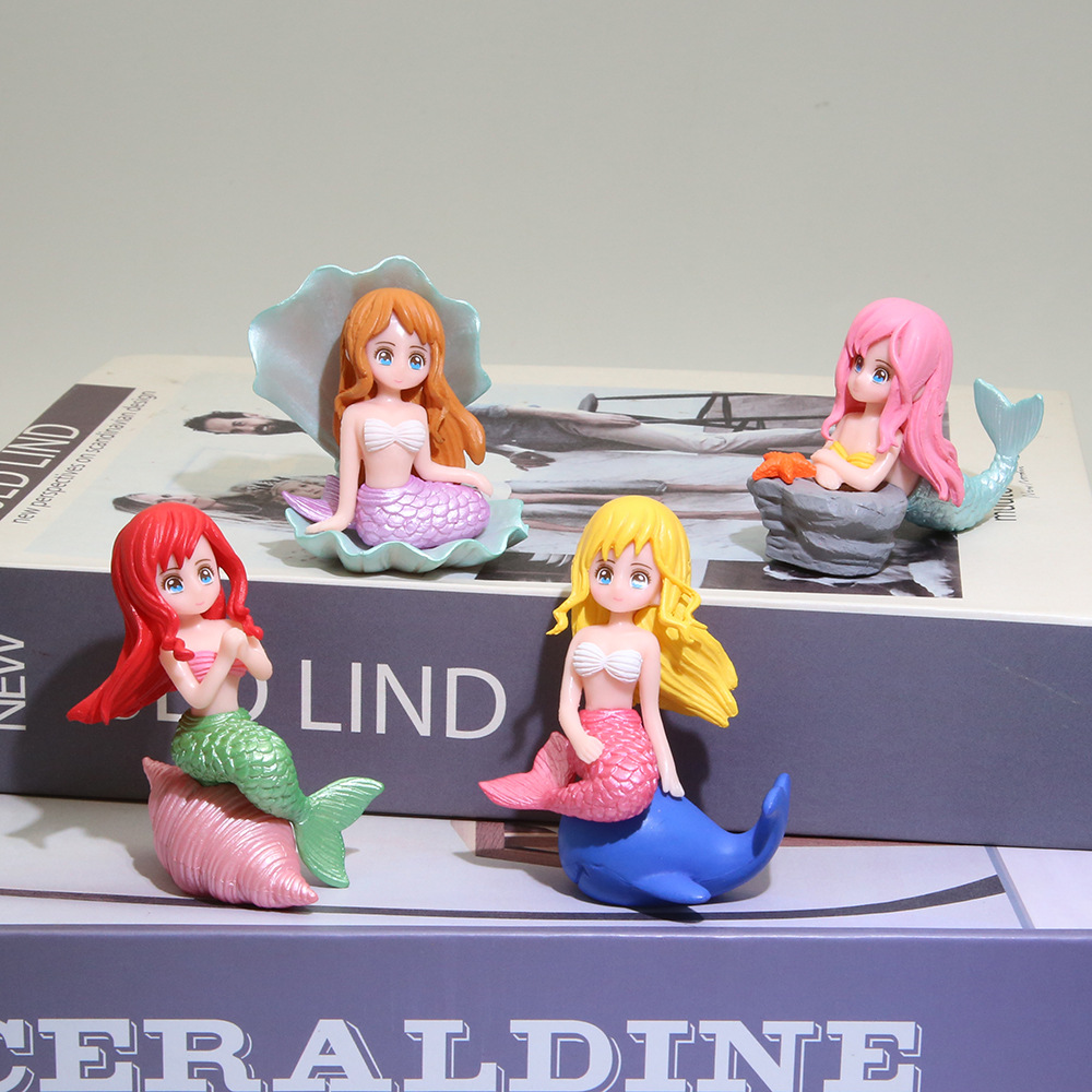 美人鱼贝壳儿童蛋糕装饰摆件