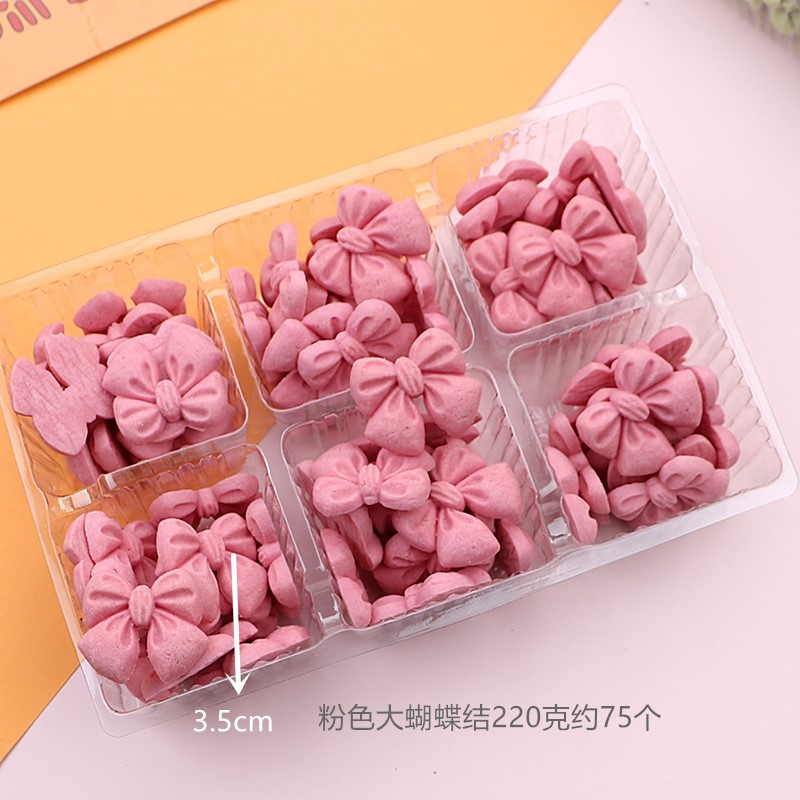 蛋糕装饰小饼干蝴蝶结造型