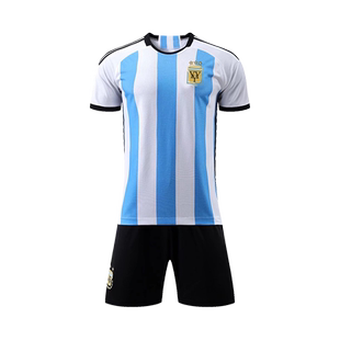 2022阿根廷梅西球衣3星巴西队葡萄牙C罗法国队主客场足球服套装男