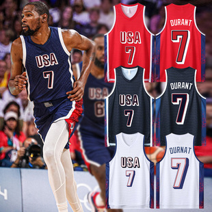 2024美国队球衣杜兰特詹姆斯库里球衣美式篮球服定制队服运动套装
