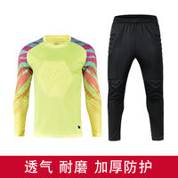 Children's goalkeeper clothing, thickened sponge goalkeeper uniform, adult football training uniform set, long sleeves and short shorts, football uniform thumbnail 5