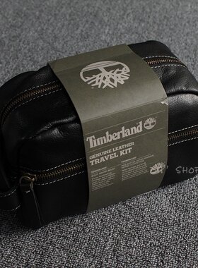 Timberland休闲牛皮旅行包手拿包
