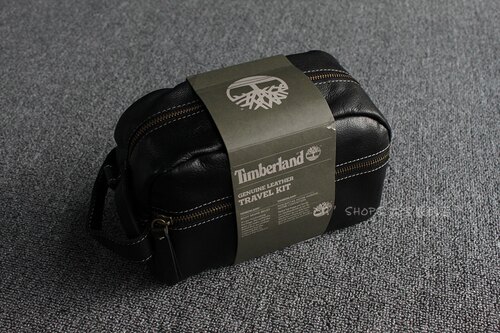 Timberland休闲牛皮旅行包手拿包