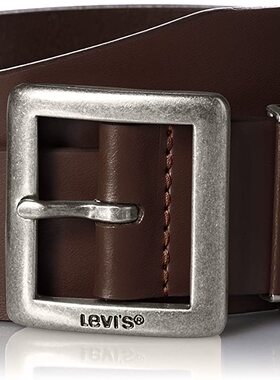 Levi's李维斯男牛皮可调节皮带