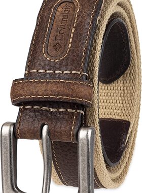 现货[db s]美国代购 Columbia 哥伦比亚男款休闲皮带腰带36MM皮棉