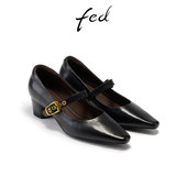 优雅玛丽珍鞋 女款 女2026春季 女鞋 FED时尚 真皮单鞋 新款 小皮鞋 CA007