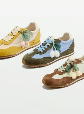 fed商场专柜同款2026新款平底轻便透气百搭休闲德训阿甘鞋GCX006