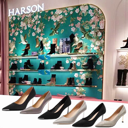 哈森高跟时装女鞋单鞋优雅