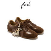 女2026春季 软底阿甘鞋 新款 fed平底休闲鞋 女鞋 复古运动鞋 女款 YA098