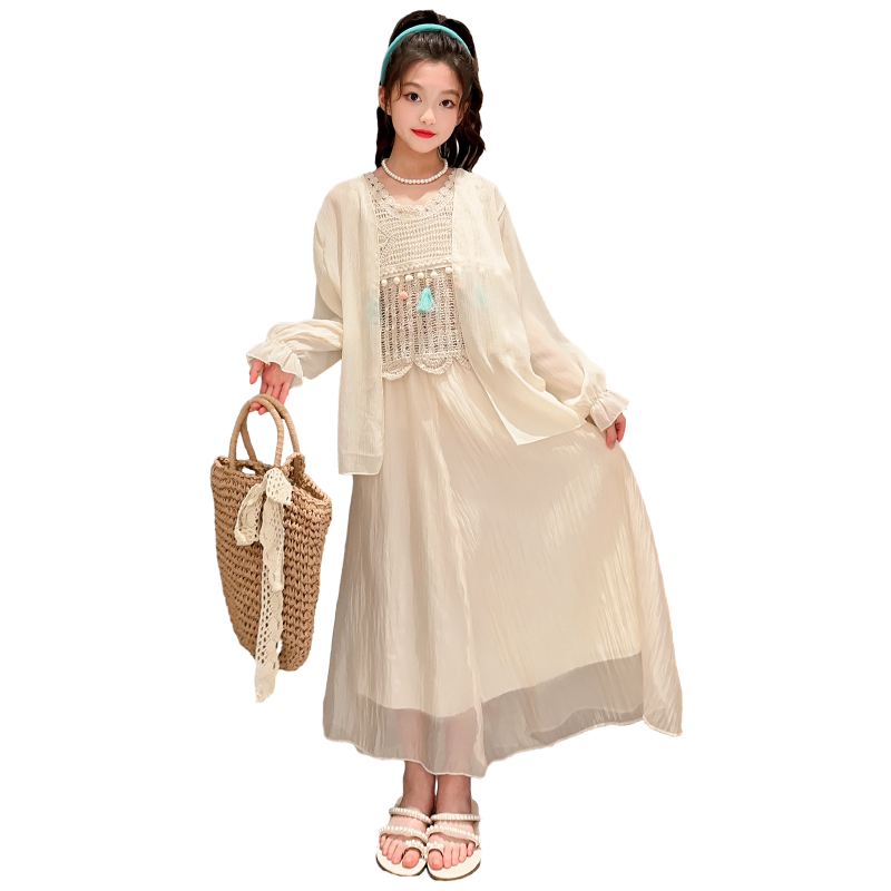 【热销榜民族风套裙】女童夏装