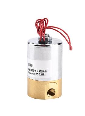 鑫官Q型电磁fa先导头电磁faAC220V螺纹1/8两位三通Q23XD-2L-AC220