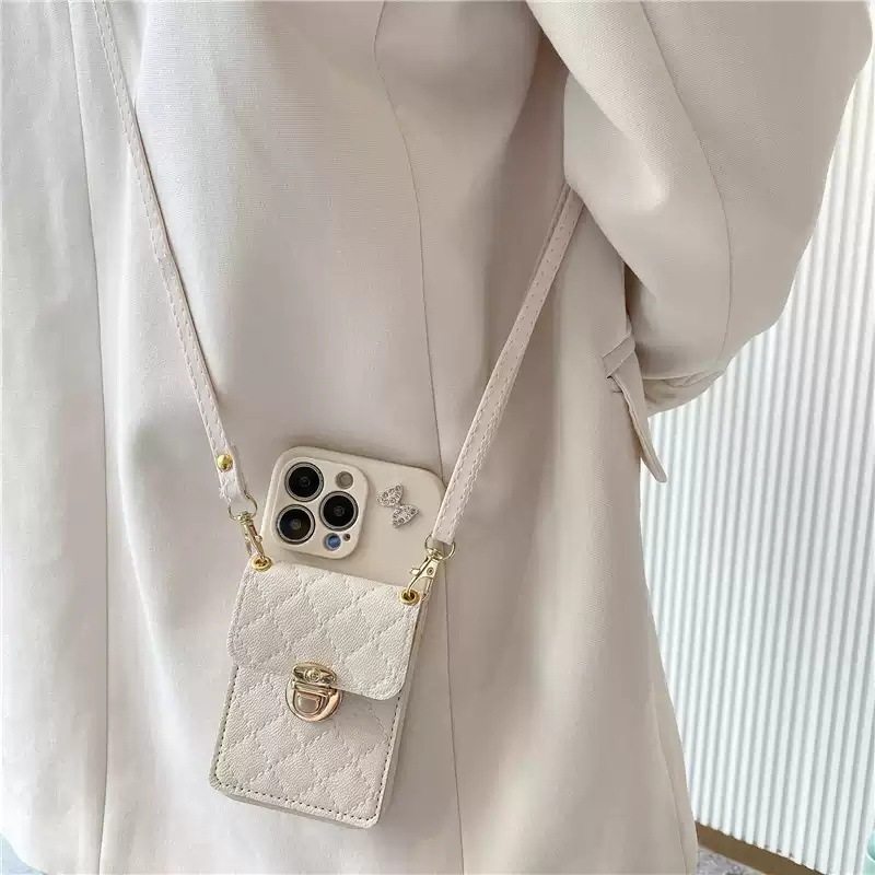 进口泫雅风小香卡包适用p60华为mate50/40pro手机壳p50pro可背带nova1