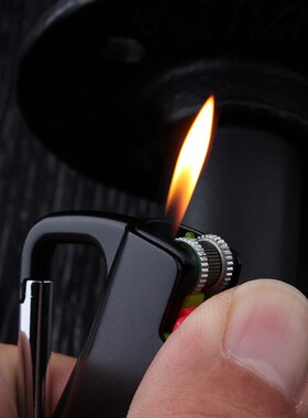 进口HY662一次性草蜢砂轮打火机明火金属多功能汽车钥匙扣腰挂轻