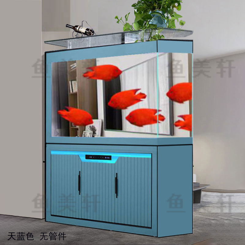 鱼缸客厅2024新款超白玻璃底滤大型智能轻奢家用落地水族箱免换水,宠物/宠物食品及用品,底柜/落地缸,淘宝优惠券,粉丝福利购,淘宝优惠卷