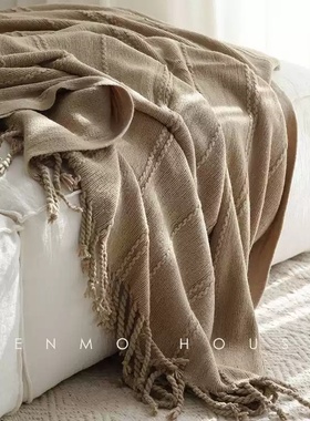 针织毛毯沙发搭巾多功能休闲盖毯午睡毯客厅装饰毯ins风家居软装