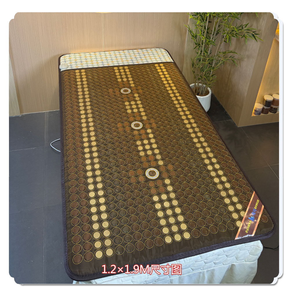 隆鸣汗蒸玉石赭石药王石加热床垫超长波远红外美容院同款源头工厂