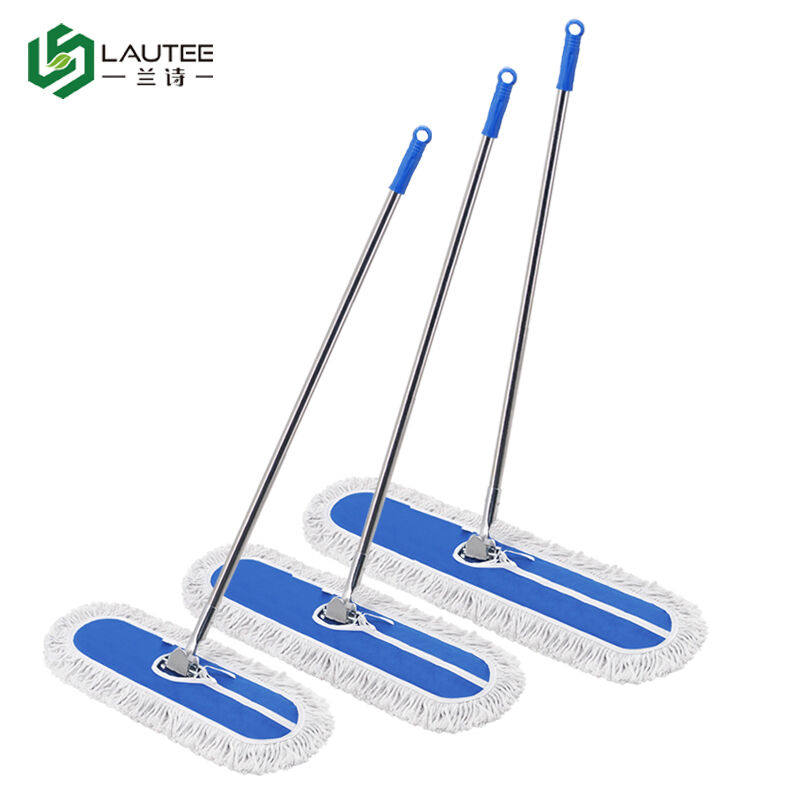 兰诗（LAUTEE）DM-110尘推拖把套装60厘米不锈钢杆平板尘推
