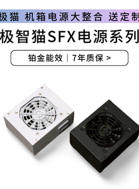 极智猫白色全模组SFX pcie5.0电源ATX3.0 itx小机箱650W750W850W