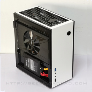 A31S 迷你itx侧透明机箱 GEEEK 新品 小1u电源A4机箱非全铝小1U电