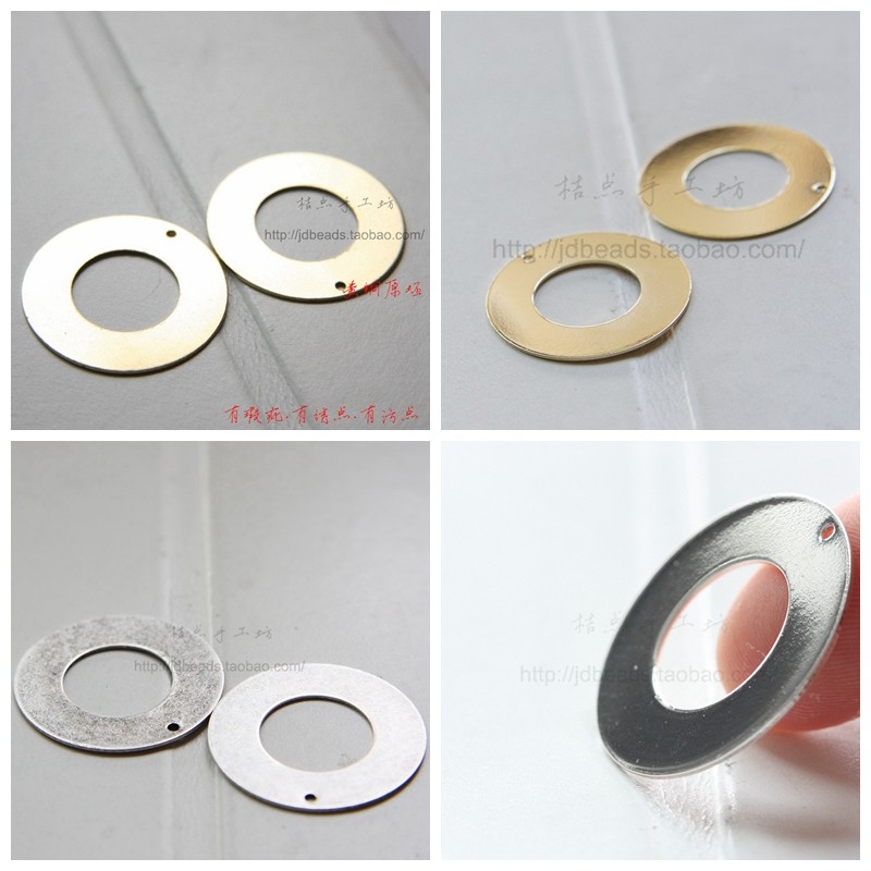 diy饰品黄铜原坯无30mm一孔 圆圈 空心圆圈 圈圈 圆 铜圈(3017c)