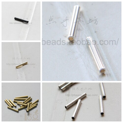 diy饰品金银铜配件直管