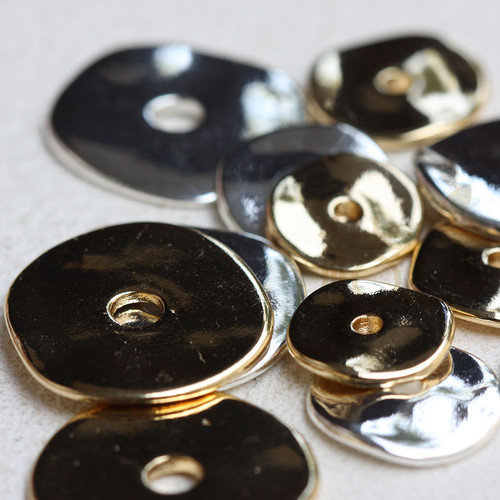 镀厚金近圆扭片隔珠隔片