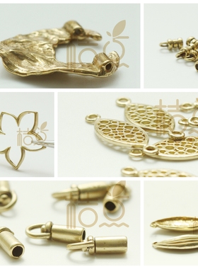 DIY进口青铜饰品配件功能配件尾扣耳饰配件吊坠(IMT-2)
