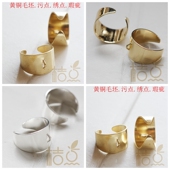 20mm可悬挂戒指托 开口戒指 铜 DIY饰品铜配件21 3767C