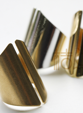 DIY饰品纯铜配件戒指黄铜镀真金银20*30mm欧美风复古潮流(4486C)