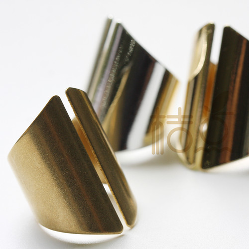 饰品纯铜配件戒指黄铜镀真金银