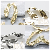 4105C DIY饰品铜配件48.5 不定形 吊坠几何图形 25.5mm敲打 皱纹