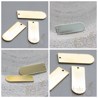 黄铜diy耳饰几何风铜配件