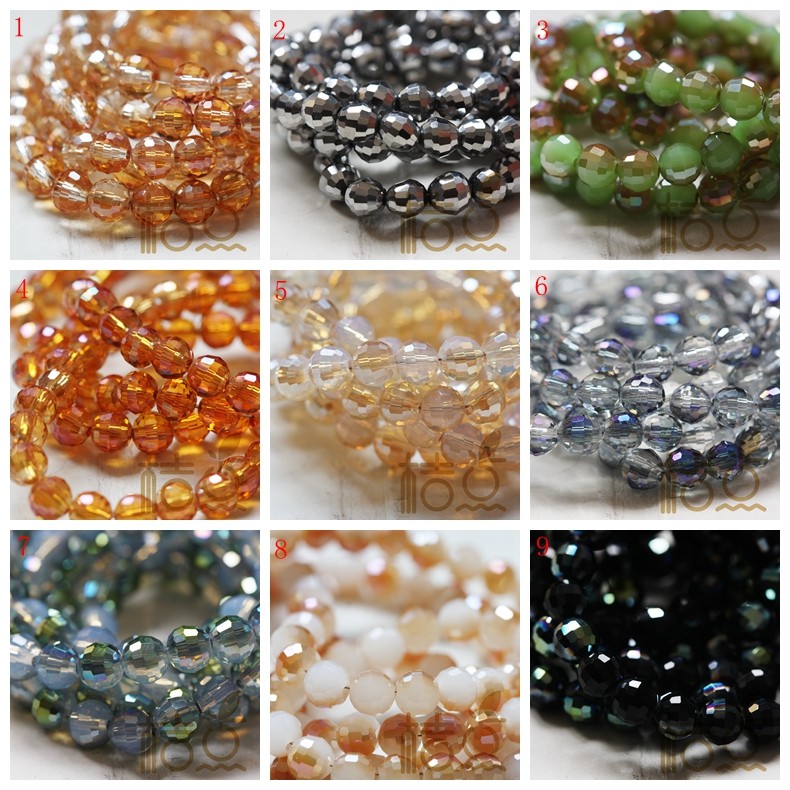 diy手工国产水晶刻面散珠