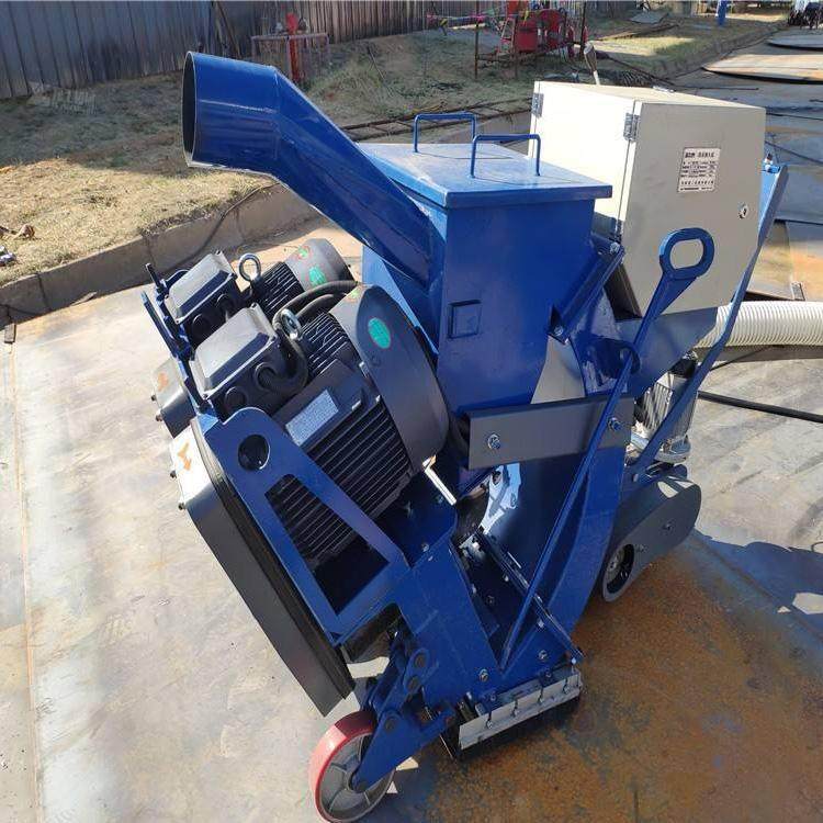 移动通过式抛丸机 高速公路防水凿毛机械 地面拉毛吸尘机