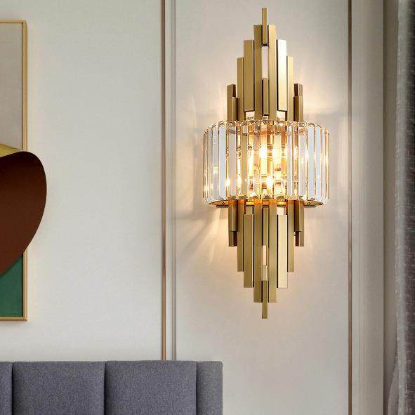 后现代轻奢水晶壁灯89不墙锈钢电室内壁灯视床过头壁灯酒店道玄关,家装灯饰光源,壁灯,淘宝优惠券,粉丝福利购,淘宝优惠卷