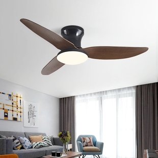 新款低楼层吊扇灯卧室客厅家用变电风扇北欧餐厅吸顶风扇灯频带灯