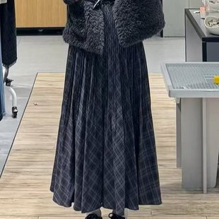 【商场同款】MM麦家2025秋冬新款深灰腰裙半身裙下装5GA141581