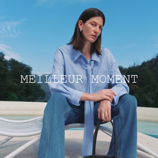 MK[MM麦檬】撞色条纹肌理时髦飘带衬衫商场同款26春新5H1120451