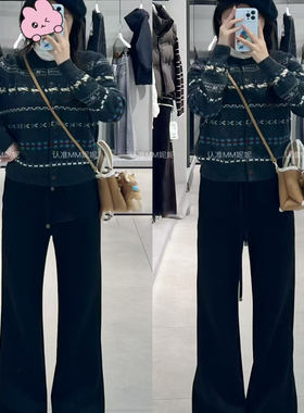 【商场同款】MM麦家2025秋季高腰百搭深灰休闲裤子长裤4GA254461