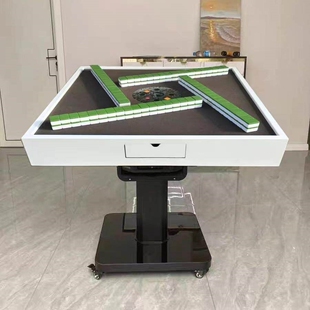 麻将机双折叠小尺寸84CM静音超薄自动迷你旋翼过山车麻将桌粉色全