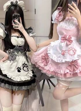 可爱女仆装软妹cos猫咪服lolita连衣裙洛丽塔女佣套装日系二次元