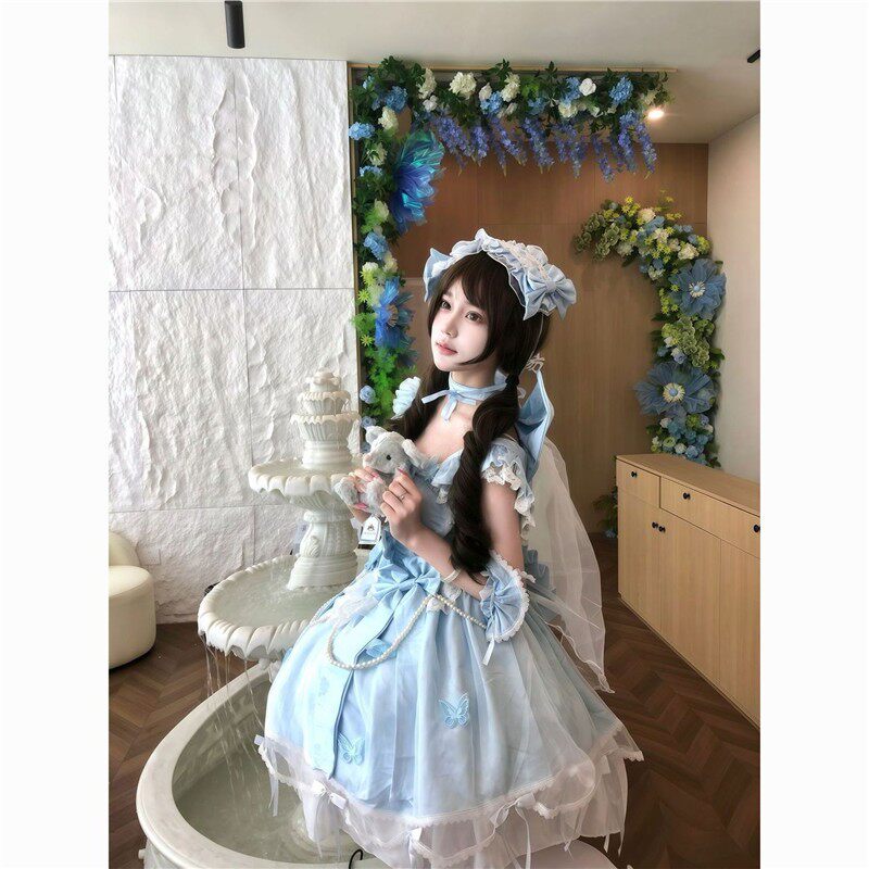 原创设计【初夏芭蕾】洛丽塔清新软妹连衣裙lolita公主风