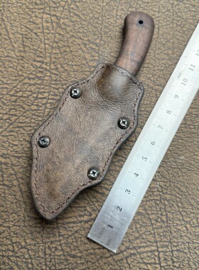 Winkler Knives 美国温克勒蓝山猎人露营刀手工一体龙骨刀套刀鞘