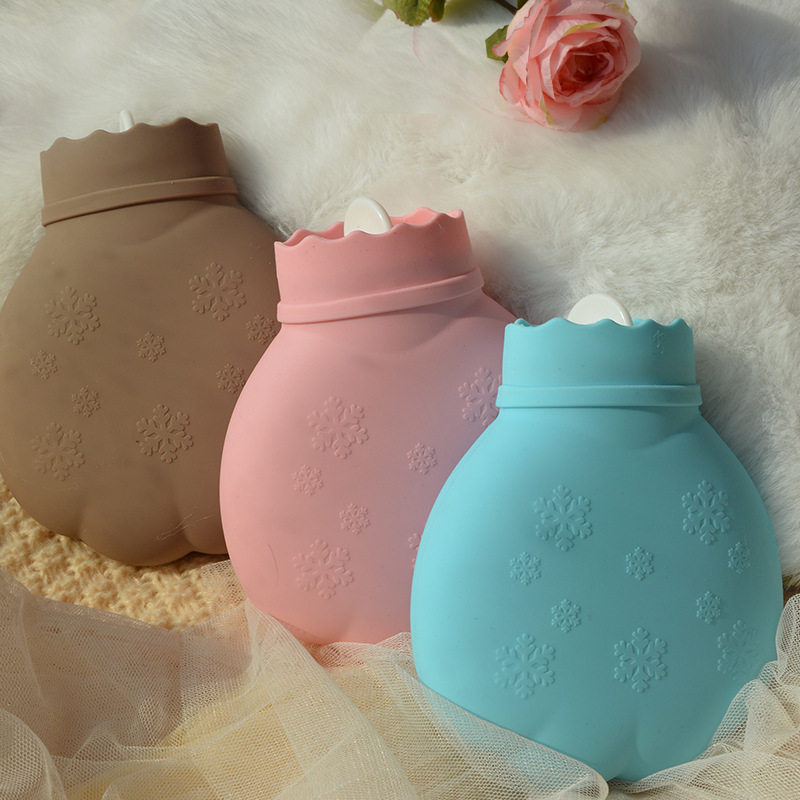 跨境现货热销硅胶热水袋学生宿舍暖手宝可微波炉加热的注水防烫